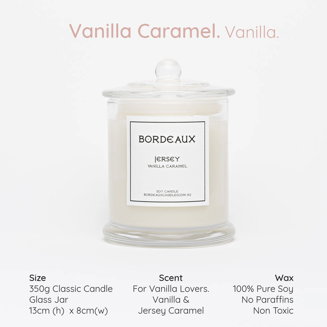 JERSEY - Vanilla Caramel Classic Candle