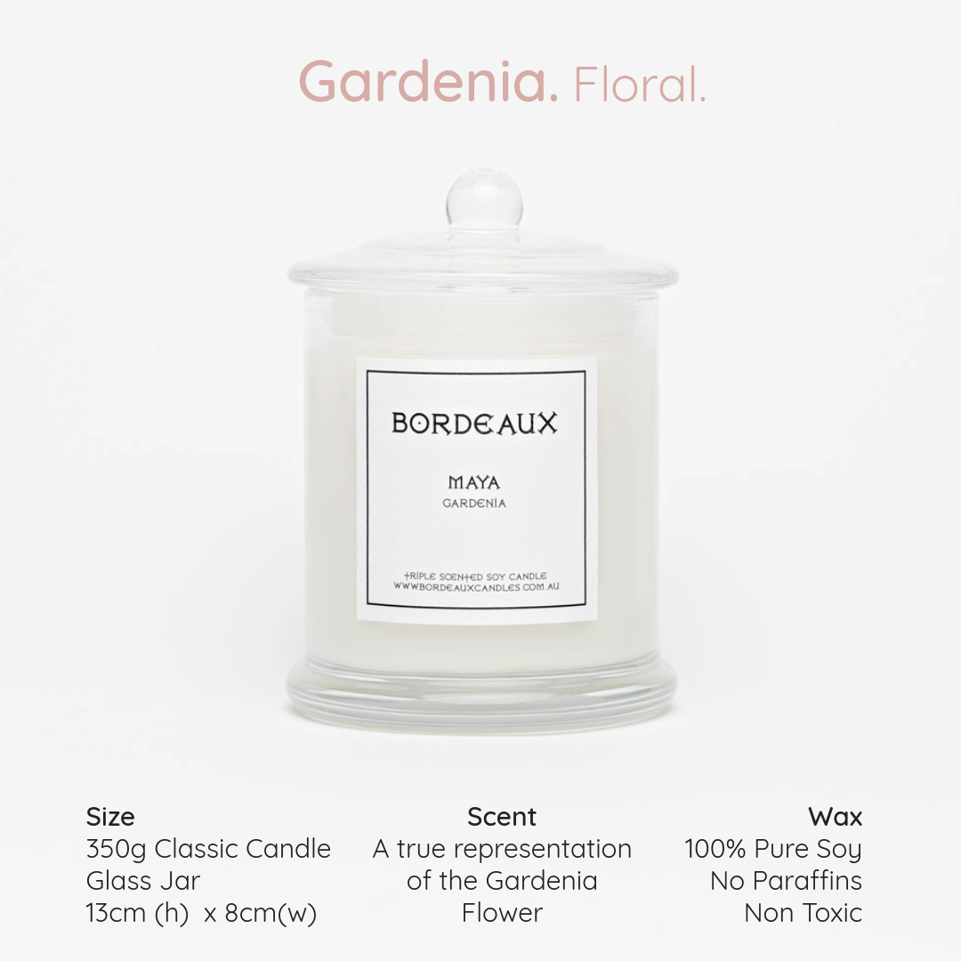 MAYA - Gardenia & Star Jasmine Classic Candle