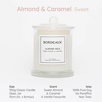 Thumbnail for Glass Candle Sweet Almond & Caramel knob lid