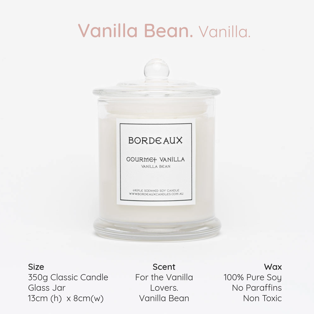 GOURMET VANILLA - Vanilla Bean Classic Candle