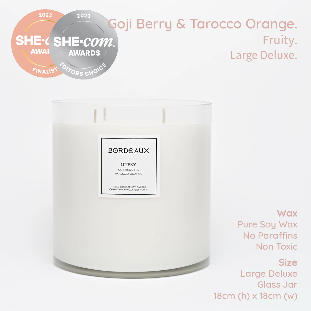 GYPSY - Goji Berry & Tarocco Orange Large Deluxe Candle