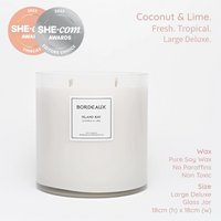 Thumbnail for ISLAND BAY - Coconut & Lime Large Deluxe Candle