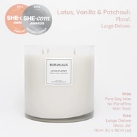 Thumbnail for LOTUS FLOWER - Lotus, Vanilla & Patchouli Large Deluxe Candle