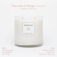 Thumbnail for KORA - Thai Lime & Mango Medium Deluxe Candle