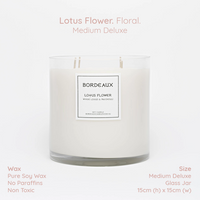 Thumbnail for LOTUS FLOWER - Lotus, Vanilla & Patchouli Medium Deluxe Candle