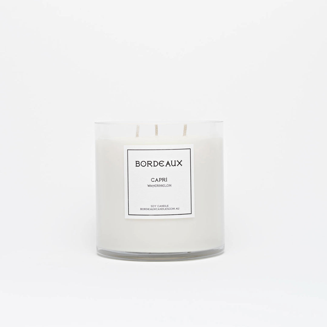 Small Candle | Pure Soy Wax | Watermelon | Bordeaux Candles