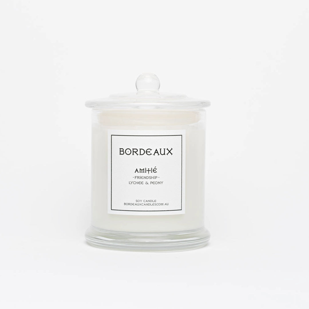 Lychee & Peony Amitie Classic 350g candle | Bordeaux Candles