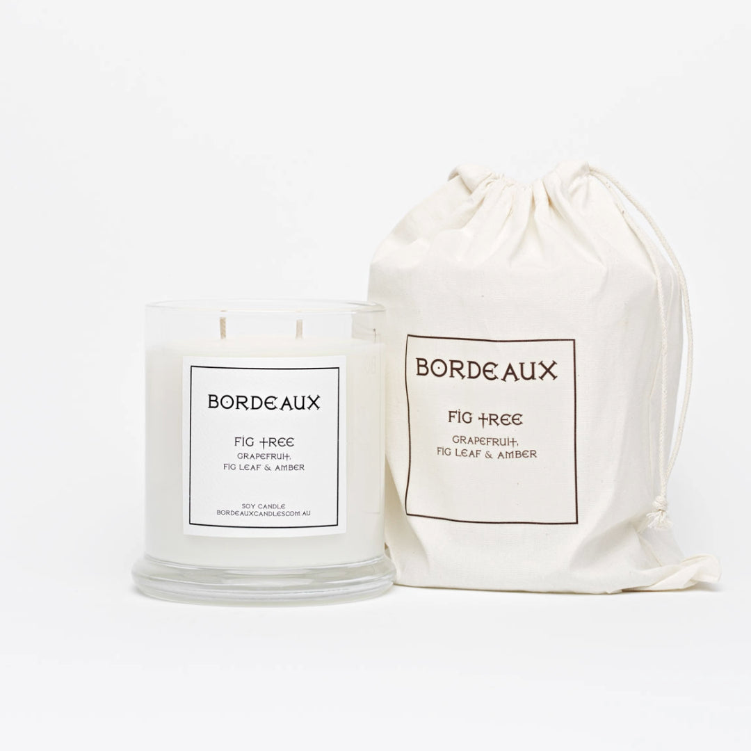 Classic Candle | Classic Candle with Bag | Soy Wax | Figtree | Bordeaux Candles