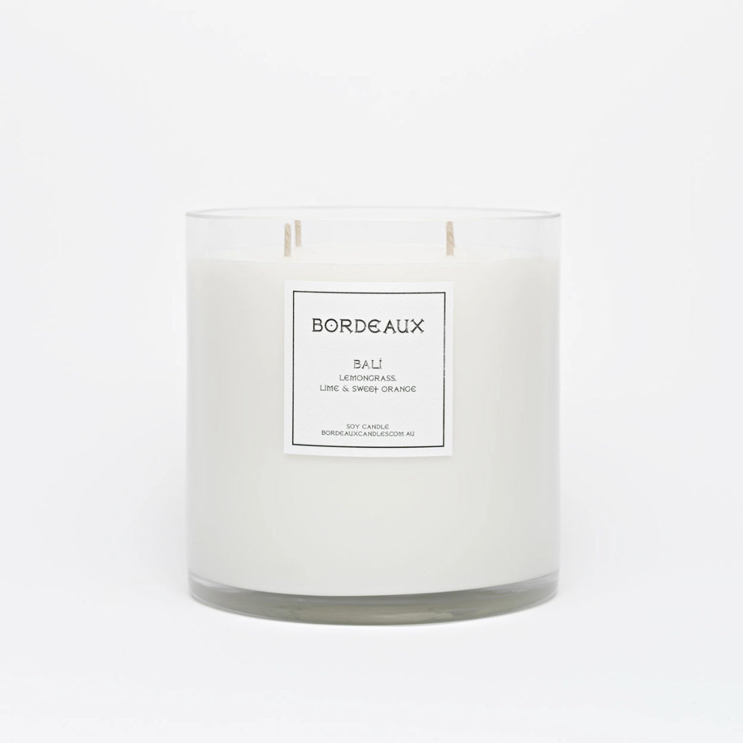 Large Candle | Pure Soy Wax | Lemongrass | Bordeaux Candles