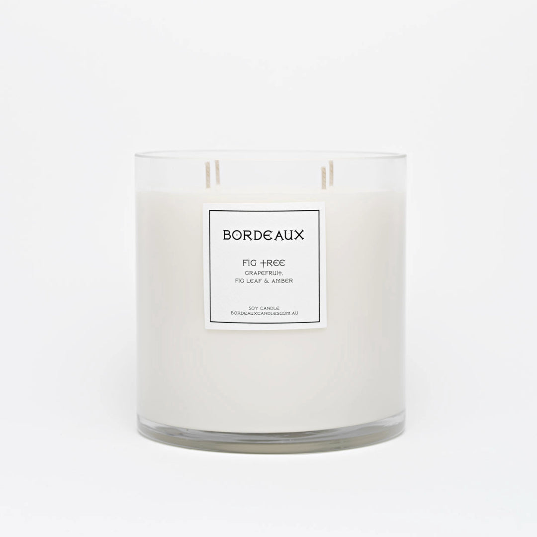 Large Candle | Pure Soy Wax | Figtree | Bordeaux Candles