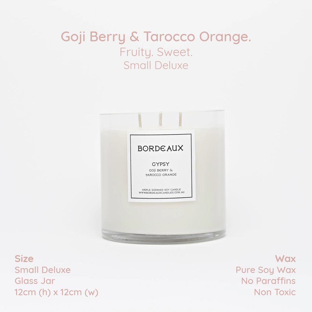 GYPSY - Goji Berry & Tarocco Orange Small Deluxe Candle