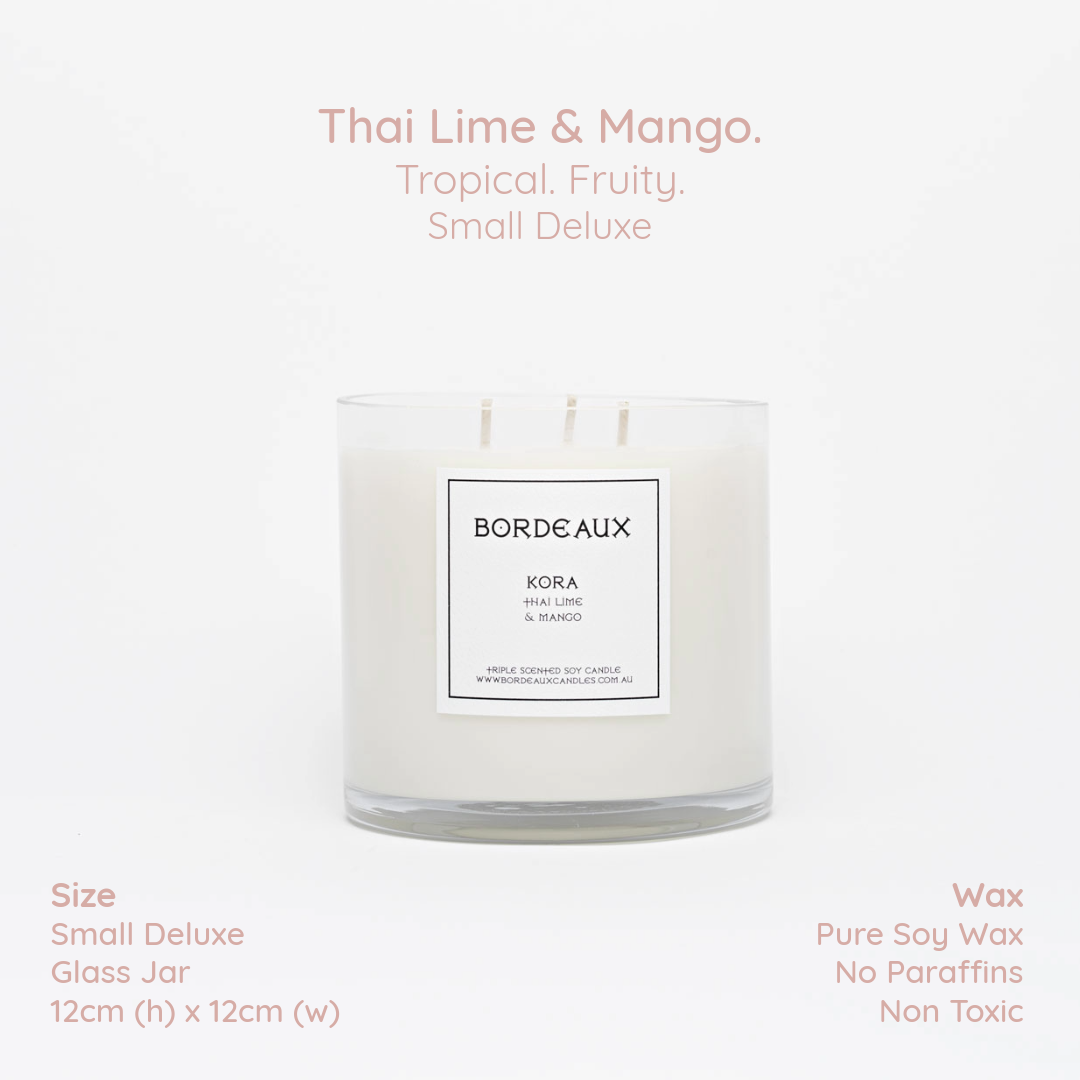 KORA - Thai Lime & Mango Small Deluxe Candle