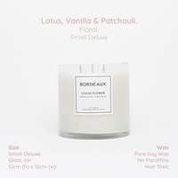 Thumbnail for LOTUS FLOWER - Lotus, Vanilla & Patchouli Small Deluxe Candle