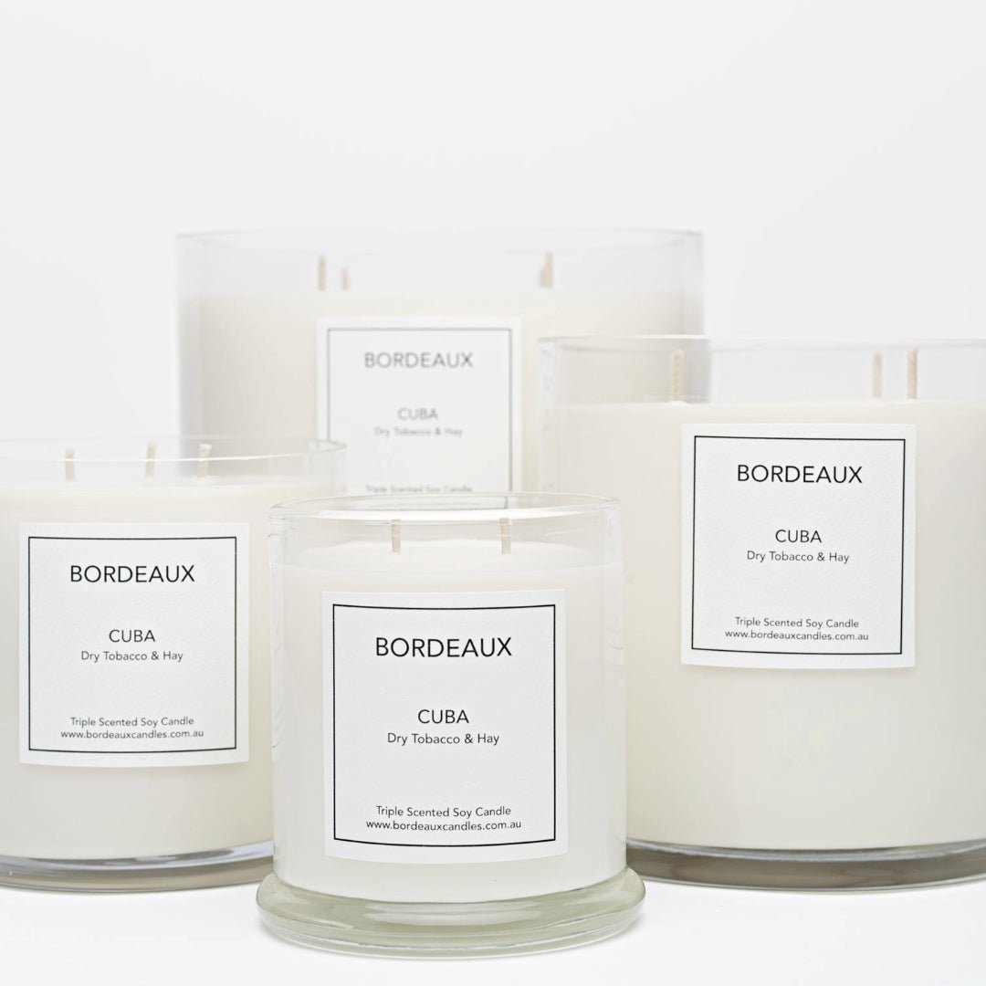 Classic Candle - Cuba - Dry Tobacco & Hay - Bordeaux Candles